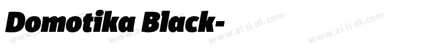 Domotika Black字体转换